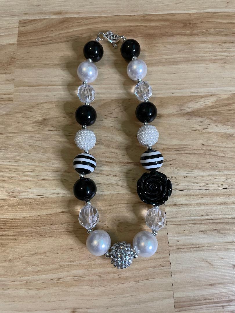 Black and White Bubble Necklace