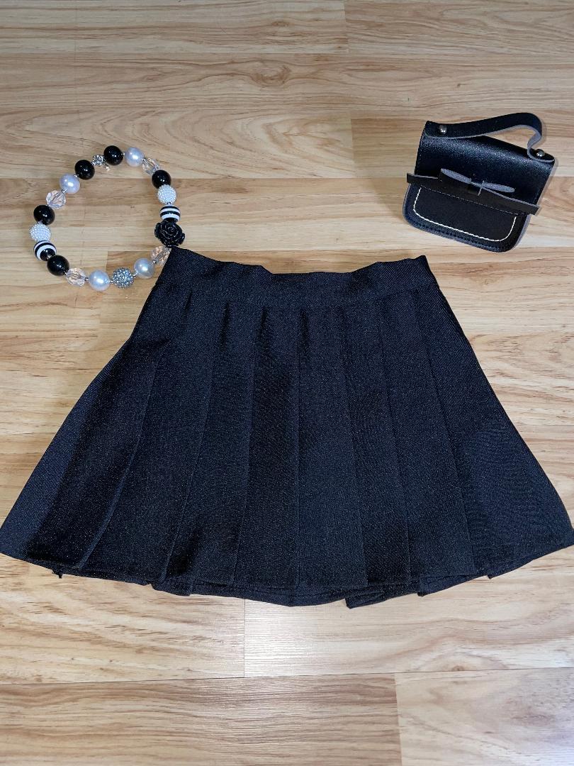 Black Pleated Skirt