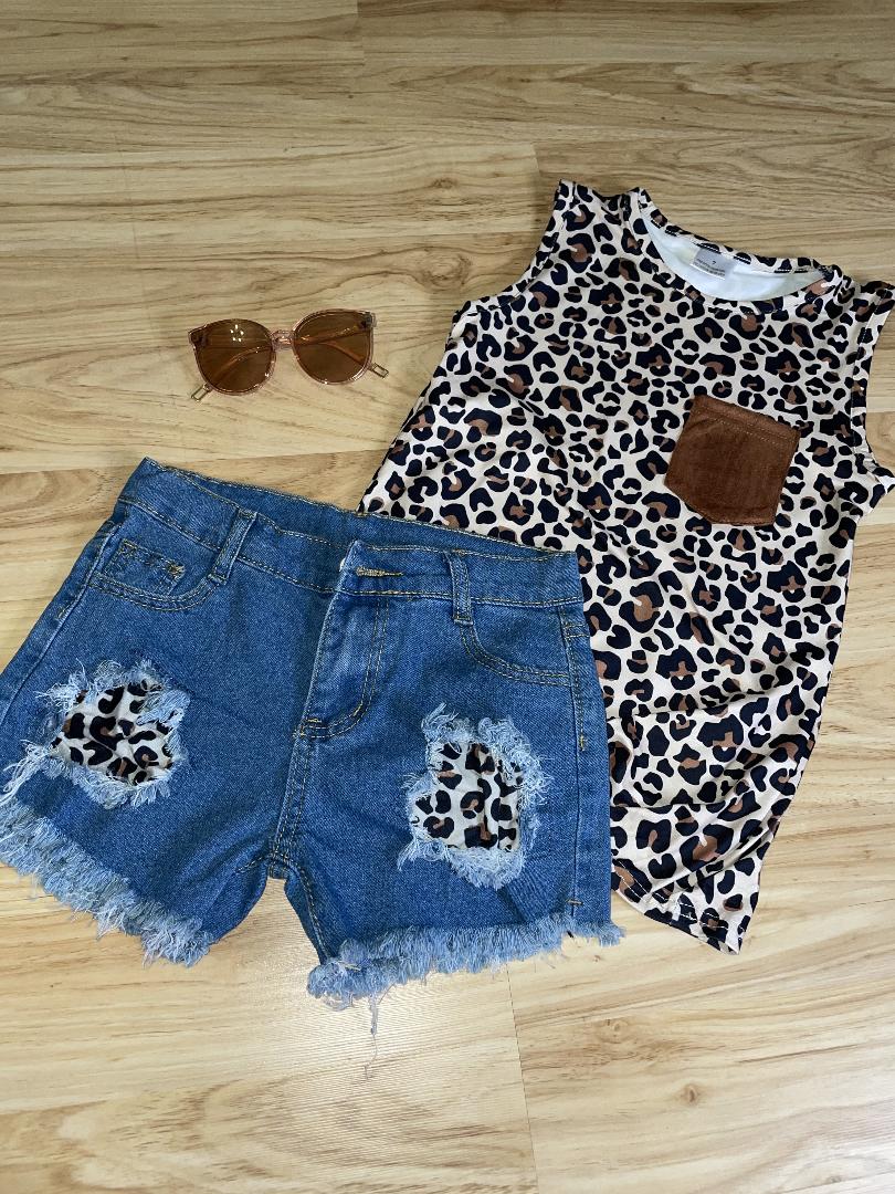 Leopard Short Set