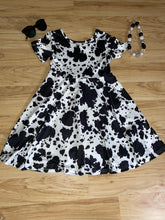 Load image into Gallery viewer, Cow Print Twirl Dress
