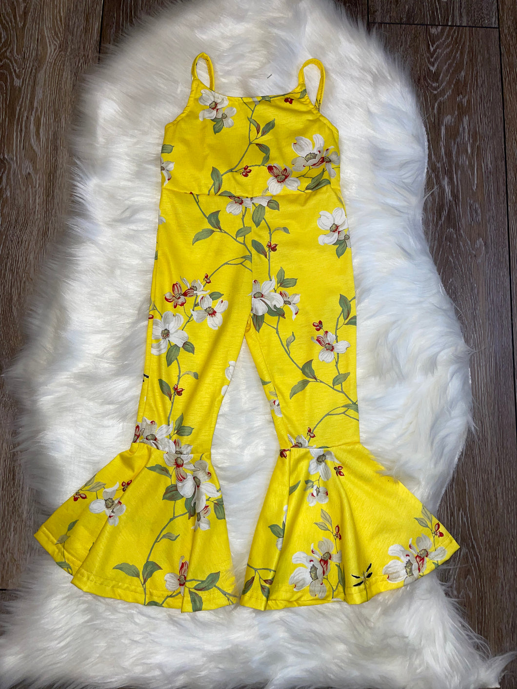 Yellow Floral Jumpsuit